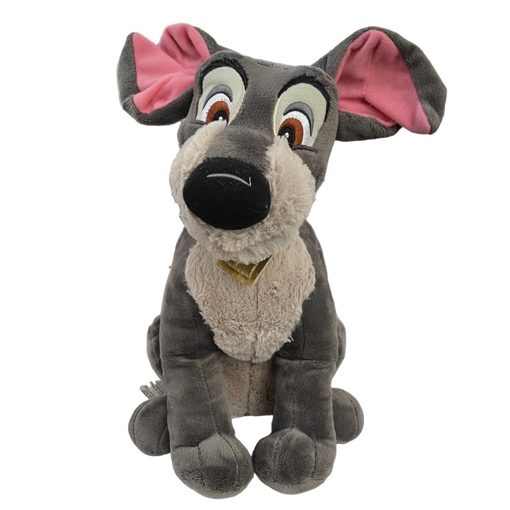 Lady and the Tramp 14" Dog Plush Disney Store Stuffed Animal Toy Children Cuddle